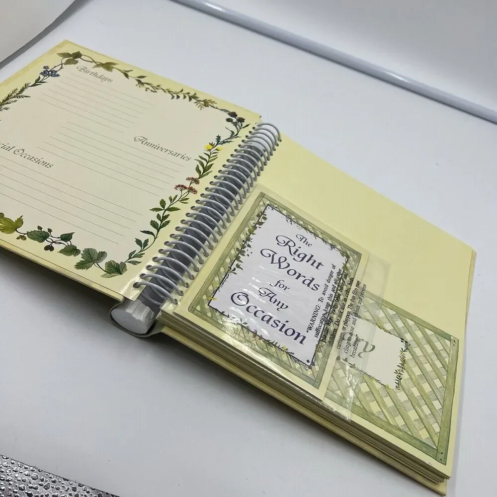 VTG New Season Organizer Spiral Bound Holder Book with Pockets Organize Planner